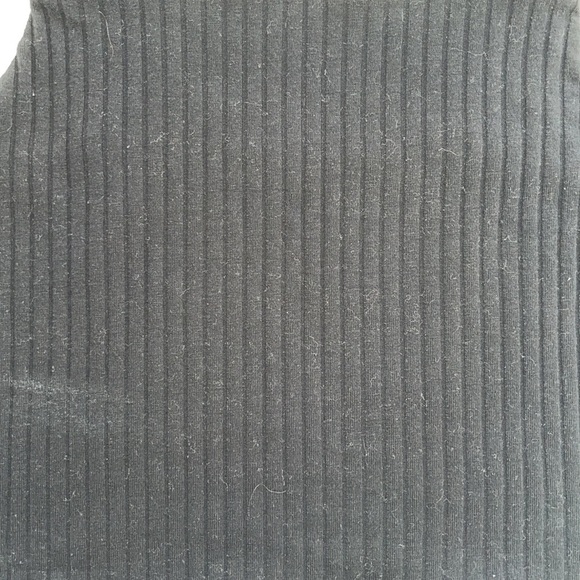 American Eagle Black Wide Rib Crop Top Size S - Picture 2 of 4